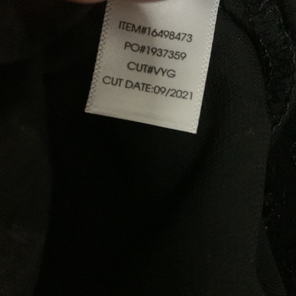 Women’s Torrid, Peplum Chiffon Chip Heart Blouse, Size 00 (M/L), Black,Valentine - Picture 6 of 7